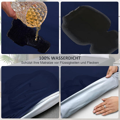 Wasserdichter Matratzenschoner 90x200cm Spannbettlaken Atmungsaktiv