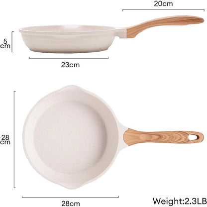 Bratpfanne Induktion 28 cm Antihaftbeschichtung Granitpfanne