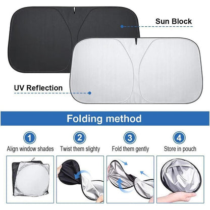 Auto Frontscheiben Sonnenschutz 142x80cm – UV Schutz & Kühlung