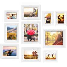 Giftgarden Weiß Bilderrahmen Set 10er Collage 10x15 13x18