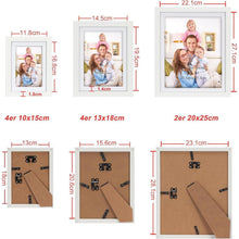 Giftgarden Weiß Bilderrahmen Set 10er Collage 10x15 13x18