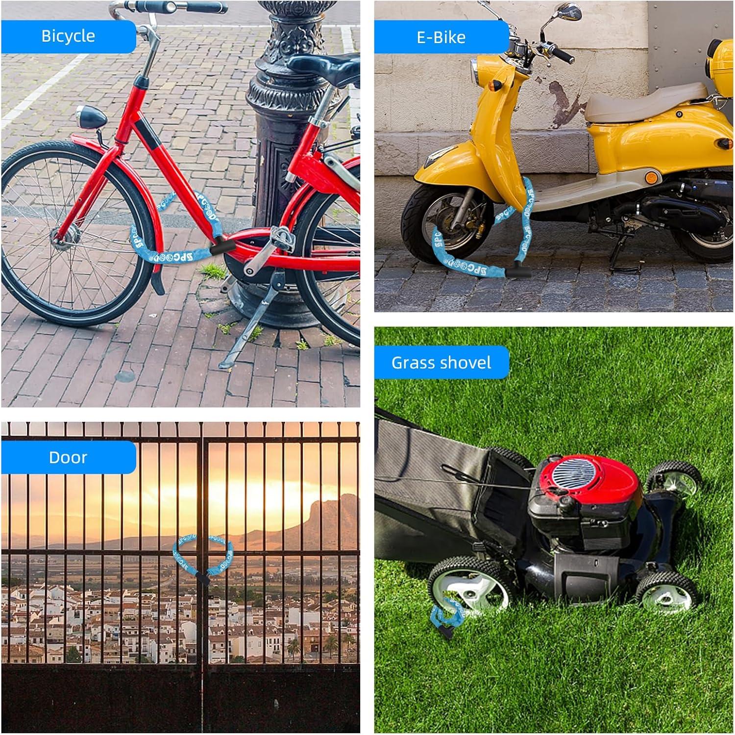 Fahrradschloss 90CM mit 3 Schlüssel Wasserdicht Blau