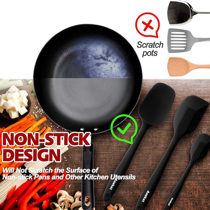 Silikon Spatel Set 4er-Pack – Hitzebeständig & Antihaft