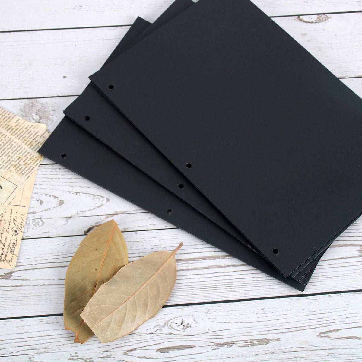 Nachfüllseiten für Scrapbooking Album 28x21cm, 20 schwarze Seiten