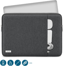 TECOOL Laptoptasche 15,6 Zoll Space Grau wasserdicht