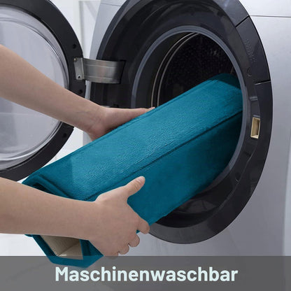 Memory Foam Badteppich blau, 61 x 120 cm – Rutschfest & Saugfähig