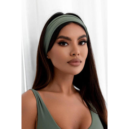 Breites elastisches Stirnband Damen, weich und vielseitig, Schwarz