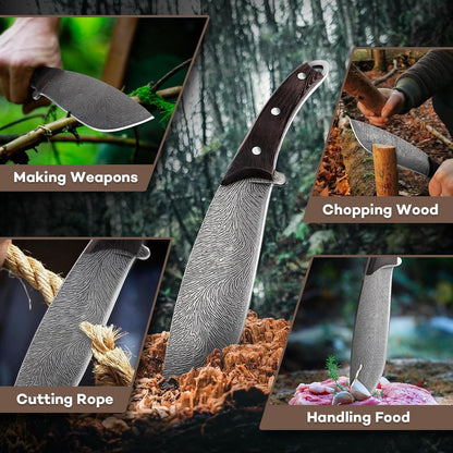 Dragon Creek Bushcraft Messer - Feststehende Klinge, Outdoor