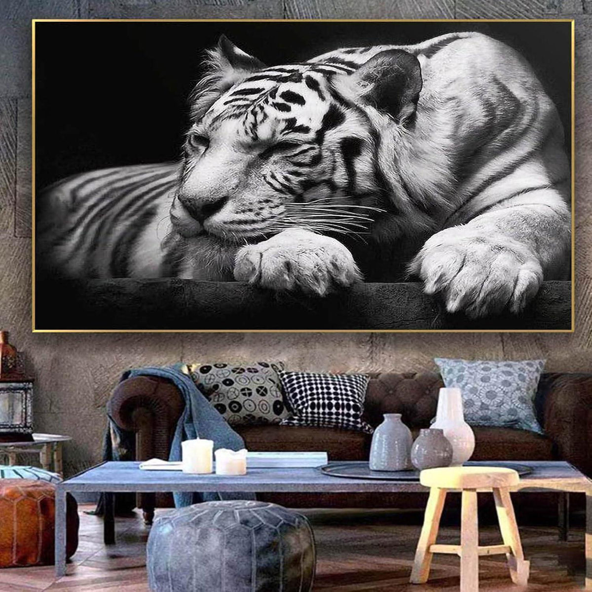 Diamant Painting Tiger XXL 5D DIY Bausatz Wandbild