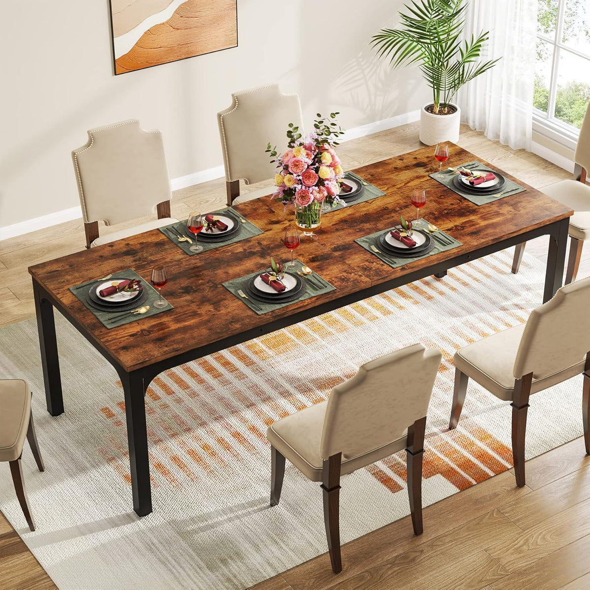 Industrietisch Esstisch 200x70cm für 6-8 Personen