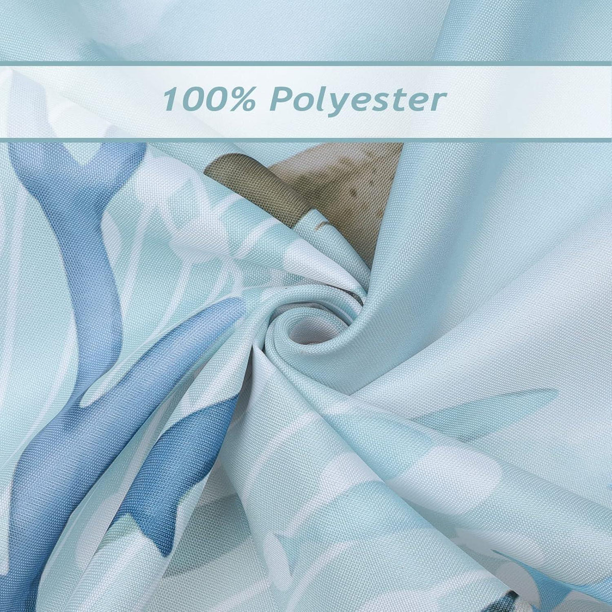 Duschvorhang Meeresschildkröte Blauer Ozean 180x180cm Anti-Schimmel Stoff
