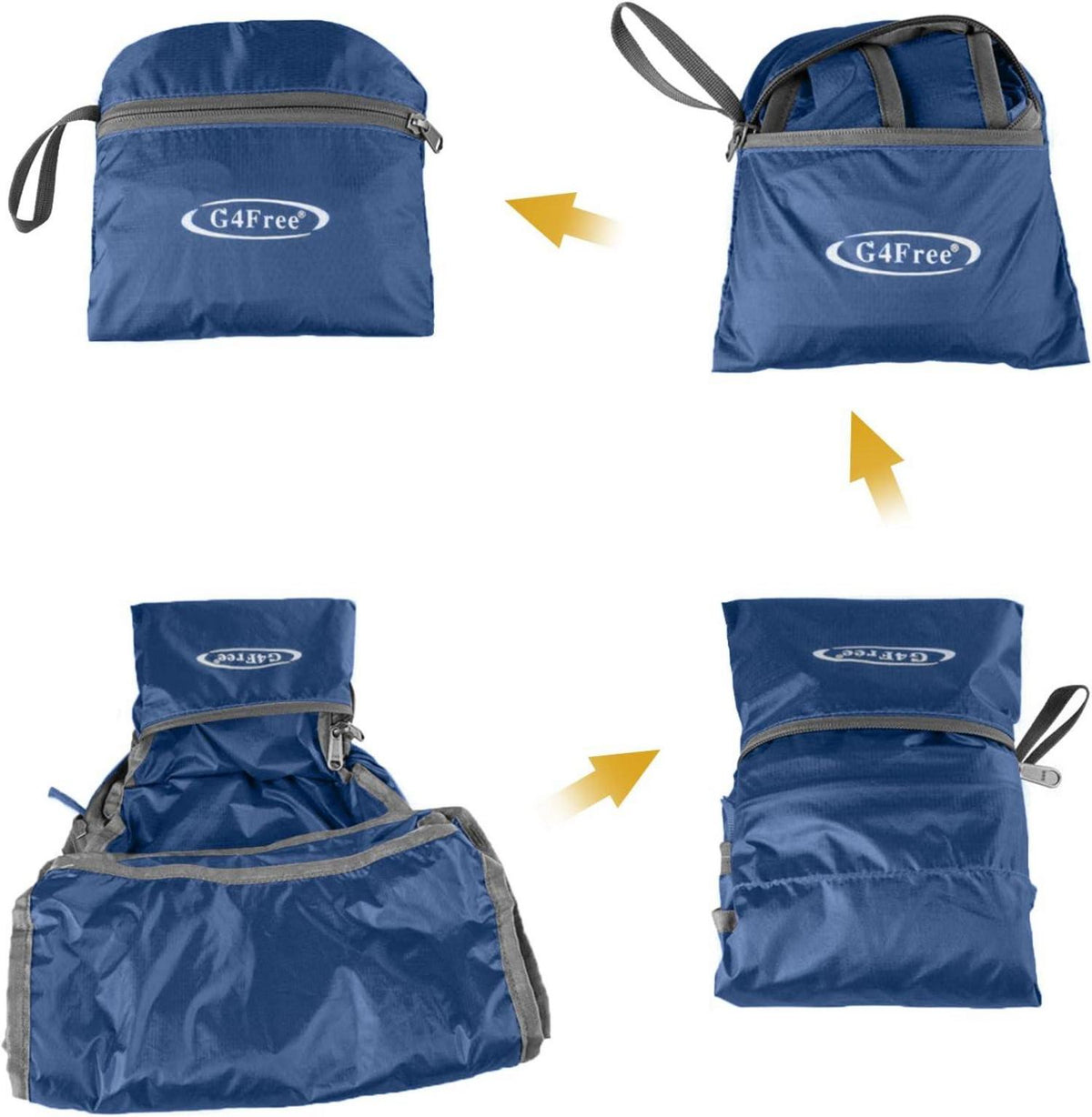 Rucksack 40L Wasserdicht Ultraleicht Faltbar Daypack Outdoor Trekking