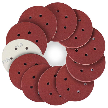 Schleifscheiben 150mm Klett P120 für Exzenterschleifer 50 Stück