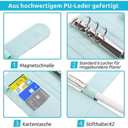 KONVINIT Budget Planner A6 mit Geldumschläge und