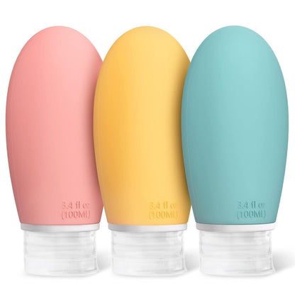 100ml Silikon Reiseflaschen Set – 3 Stück Auslaufsicher