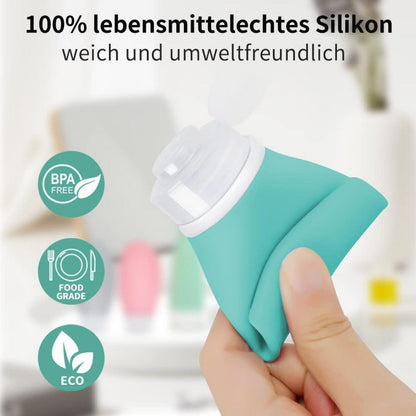 100ml Silikon Reiseflaschen Set – 3 Stück Auslaufsicher