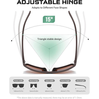 Polarisierte Sonnenbrille Herren/Damen Vintage Elegant UV400