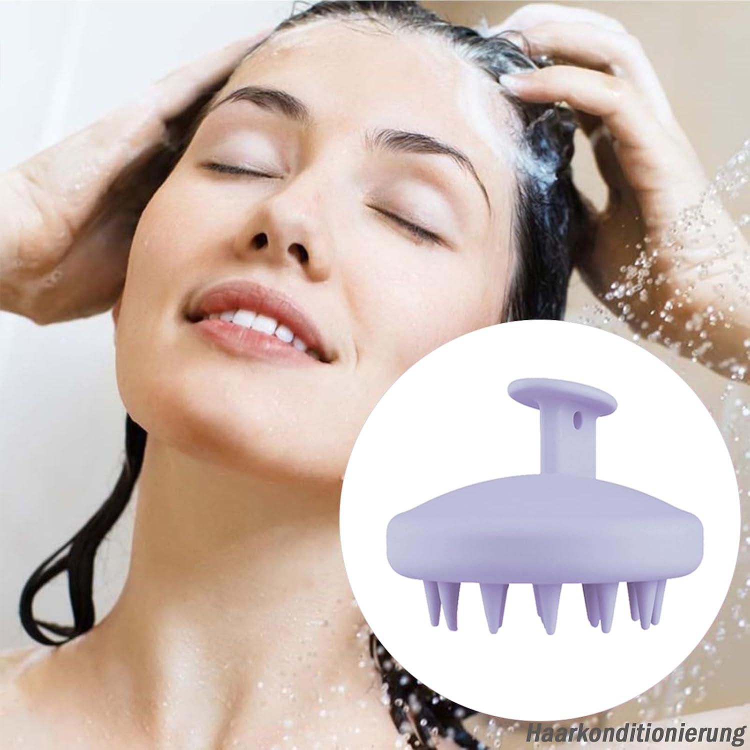 SERKER Kopfhaut Massagebürste Shampoo Bürste Peeling Haarwachstum Schuppen Kopfmassage