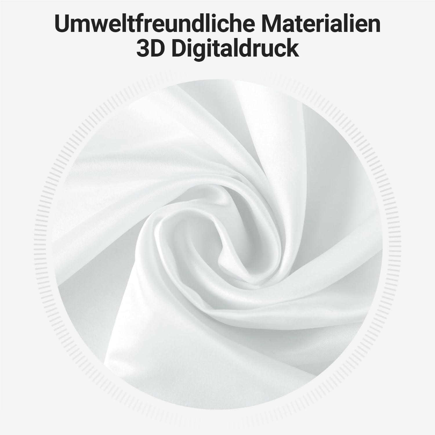 Duschvorhang Grüne Blätter Textil 100x180cm, wasserabweisend