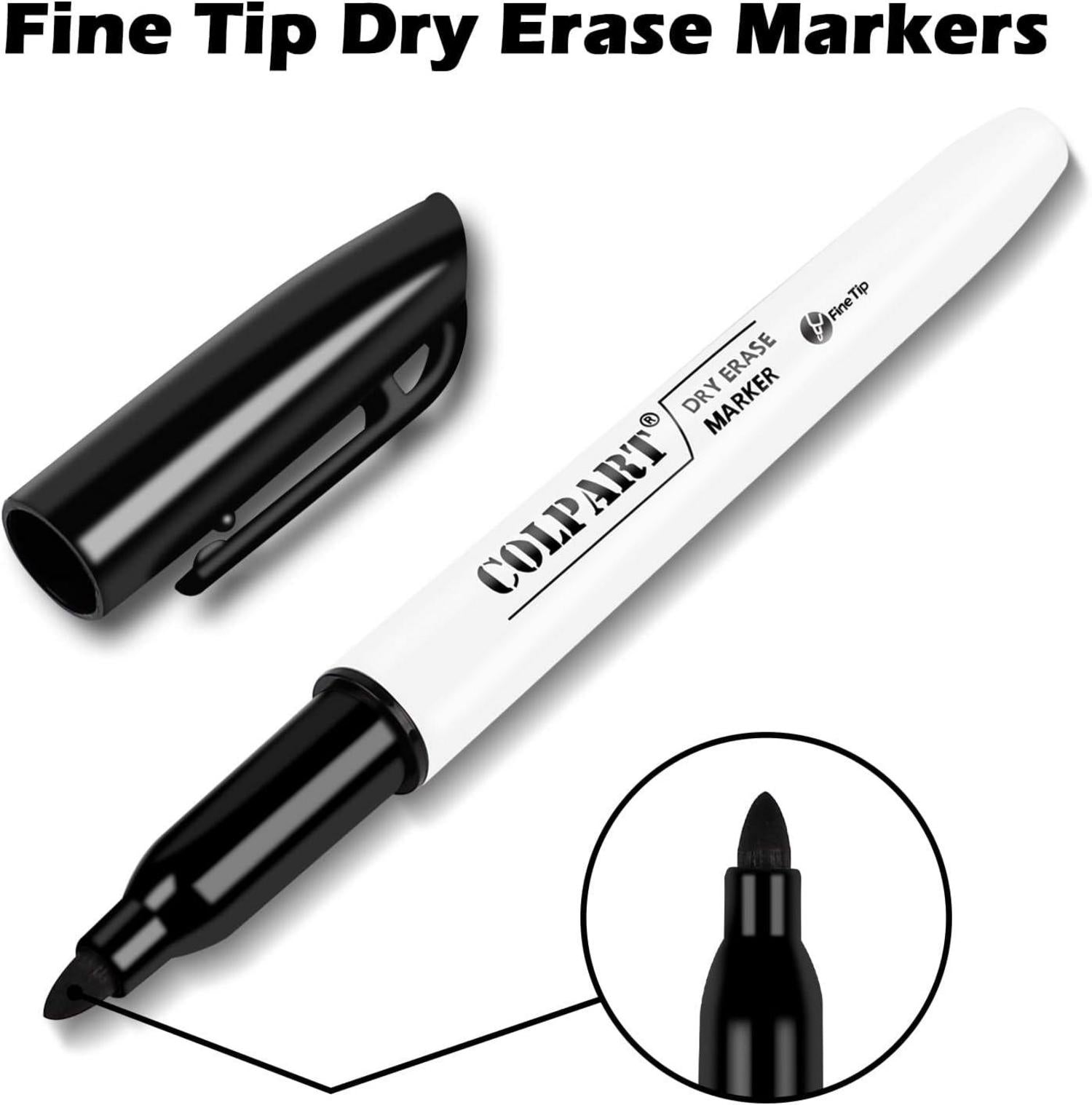 90er Pack Whiteboard Marker Schwarz feine Spitze Schule Büro