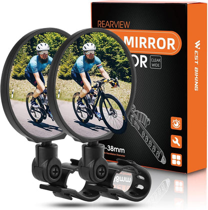 Fahrradspiegel 360° Drehbar Klappbar für Lenker 20-38mm e-bike MTB