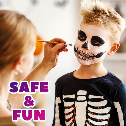 Kinderschminke Set 7 Farben Wasserbasis Halloween Fasching Makeup