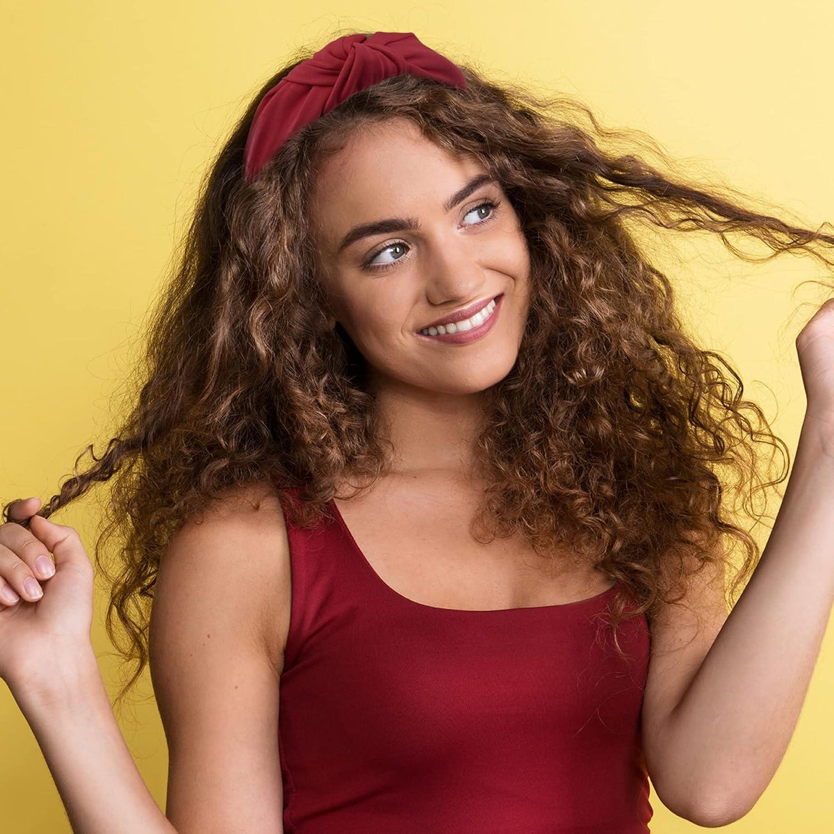 Knoten Stirnband Damen Haarband Mädchen 12 Farben 12 Stück