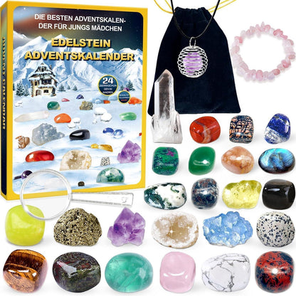 Adventskalender 2026 Kristalle Kinder 24 Tage