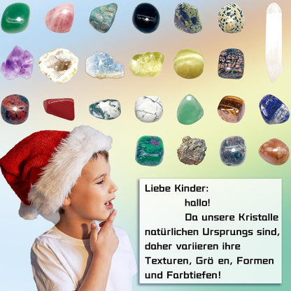 Adventskalender 2026 Kristalle Kinder 24 Tage