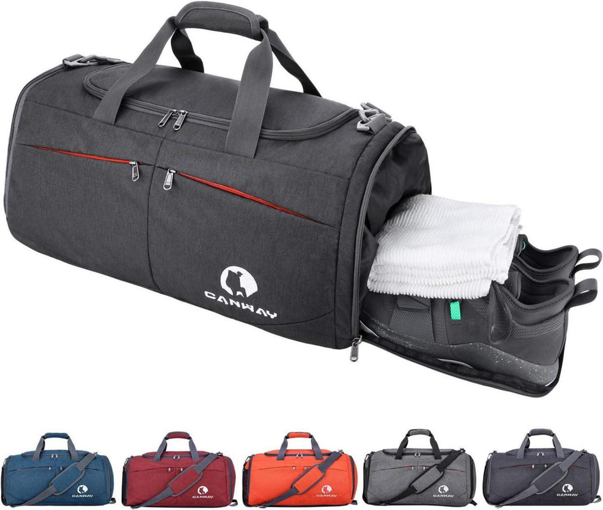 Sporttasche mit Schuhfach und Nassfach, Leichtgewicht 45L