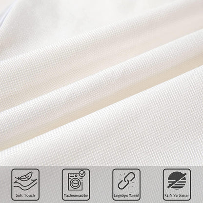 2er Set Geometrische Kissenbezüge 50x50cm Rot Grau Schwarz