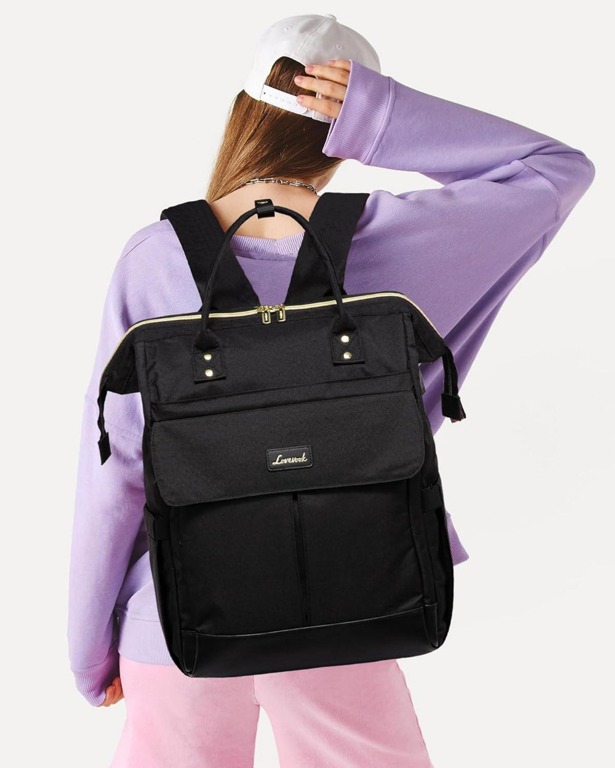 LOVEVOOK Laptop Rucksack Damen Groß 17.3 Zoll Wasserdicht
