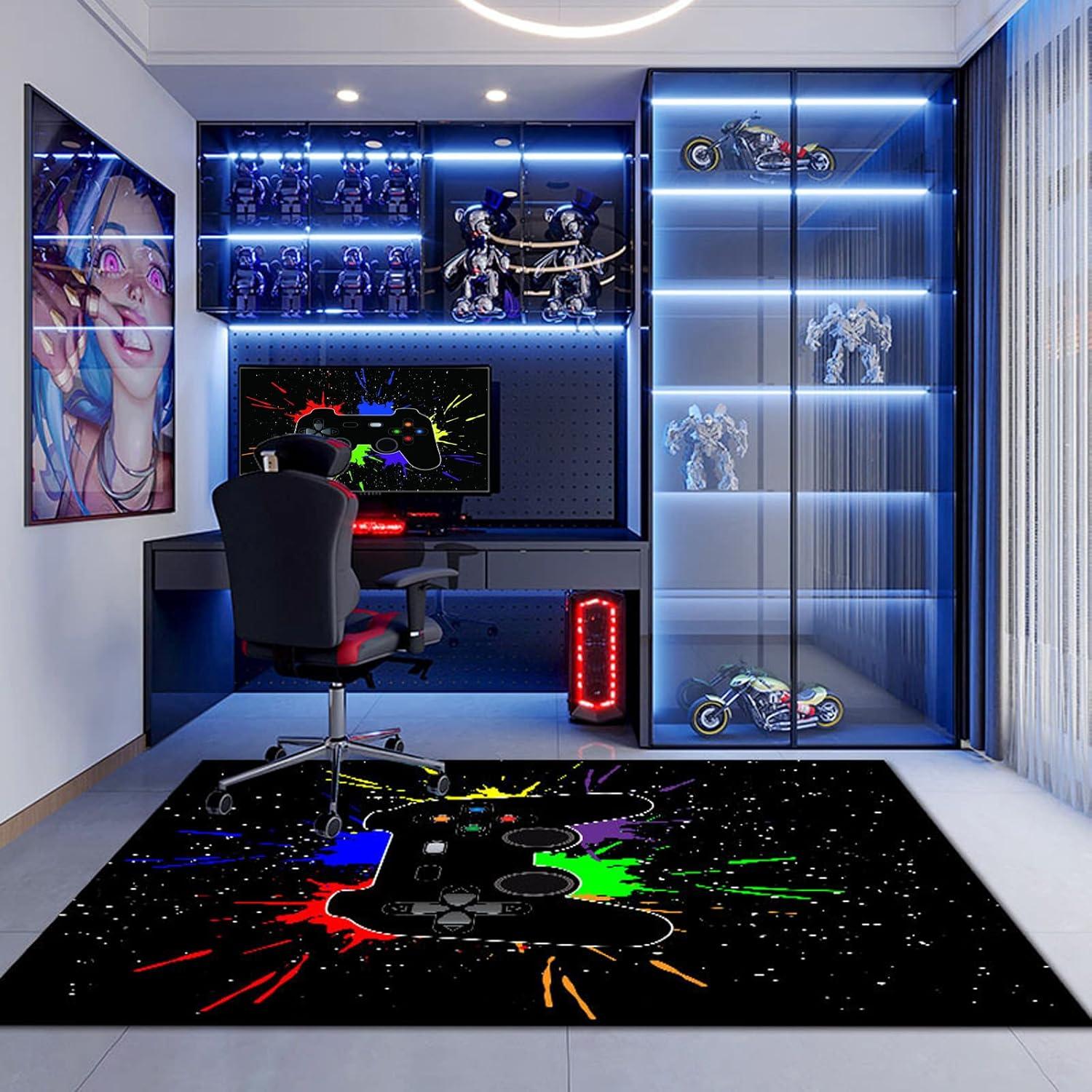 Gamer Fußmatte 3D Controller Teppich 120x160cm Gaming Teens Kids