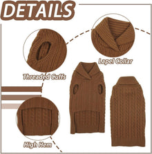 Hundepullover Weich Warm Strick Pullover Mittelgroße Hunde