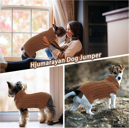 Hundepullover Weich Warm Stricken Revers Pullover Mittelgroße Hunde