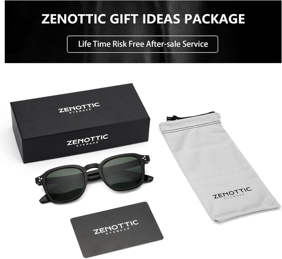 Polarisierte Retro Quadratische Sonnenbrille Damen Herren Vintage UV-Schutz