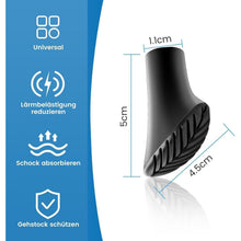 12x Nordic Walking Gummipuffer Universal 11mm für Asphalt & Kies