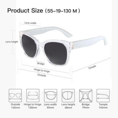 Vintage Cat Eye Sonnenbrille - Polarisiert, UV400, Retro Shades