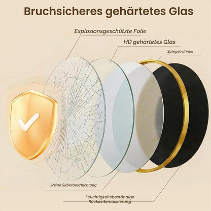 Runder Wandspiegel Gold 60cm – Dekorative Spiegel für Bad & Wohnzimmer
