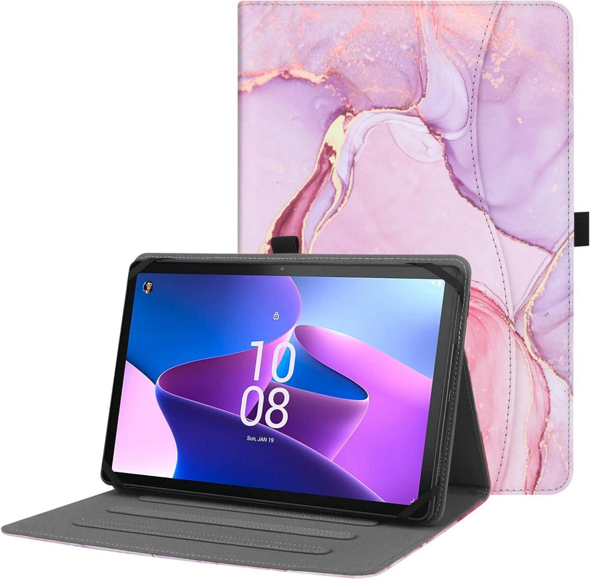 Universal Tablet Hülle mit Multi-Viewing Stand und Handschlaufe