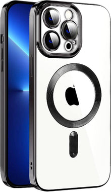 Magnetische iPhone 13 Pro Max Hülle MagSafe Stoßfest Anti-Vergilbung