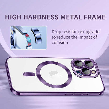 Magnetische iPhone 11 Pro Max Hülle Kompatibel mit MagSafe - Stoßfest, Anti-Vergilbung, Anti-Fingerabdruck, Schlanke Hülle - Dunkellila