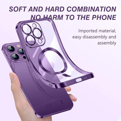 Magnetische iPhone 11 Pro Max Hülle MagSafe Stoßfest Anti-Fingerabdruck Klar