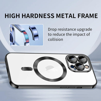 Magnetische iPhone 11 Pro Hülle Kompatibel mit MagSafe Stoßfest Anti-Vergilbung Schwarz