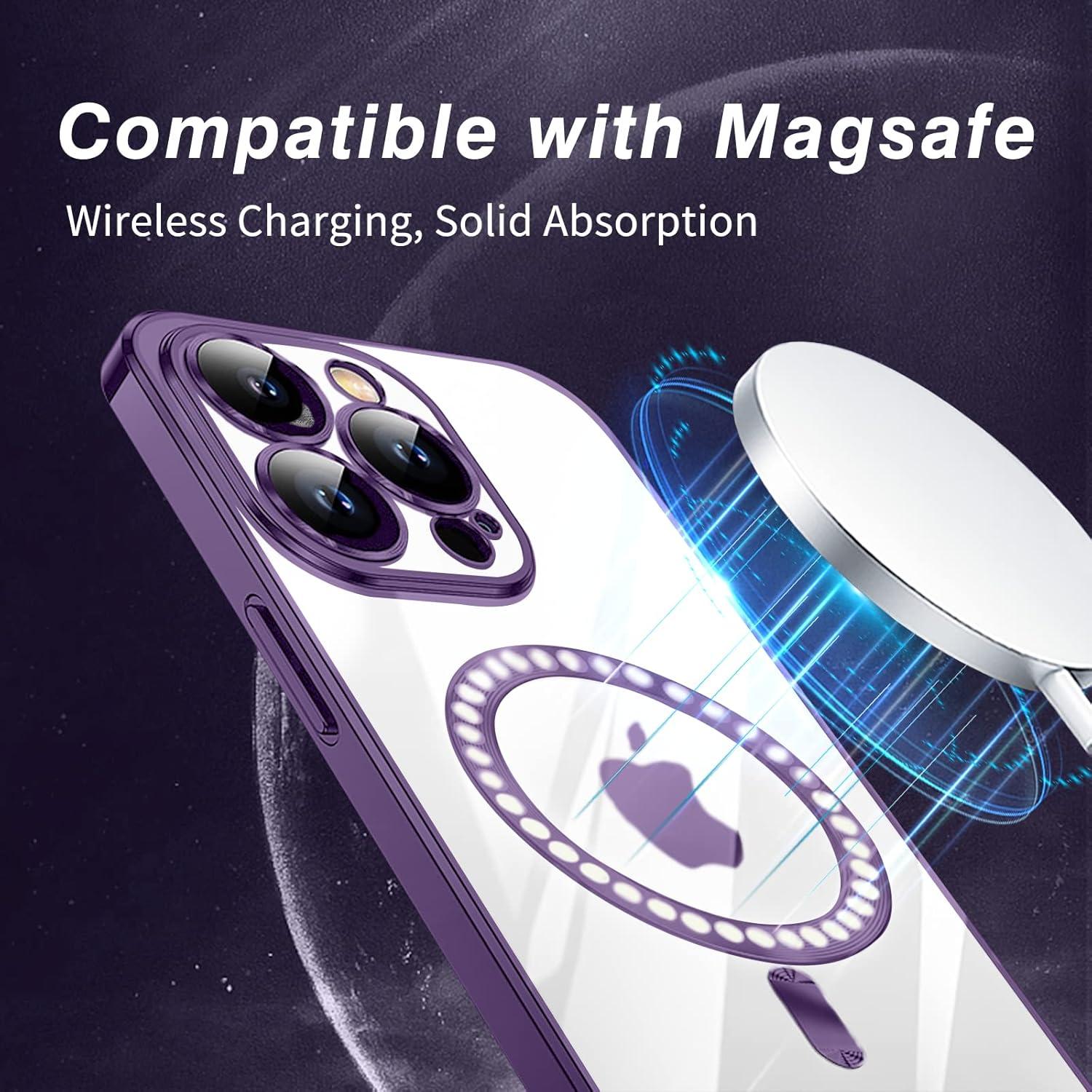 Klare Schlanke iPhone 13 Pro Magnet-Hülle Anti-Fingerabdruck und Nie Vergilbung
