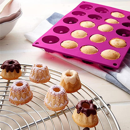 Silikon Gugelhupfform Mini – 20er Set für Kuchen & Desserts