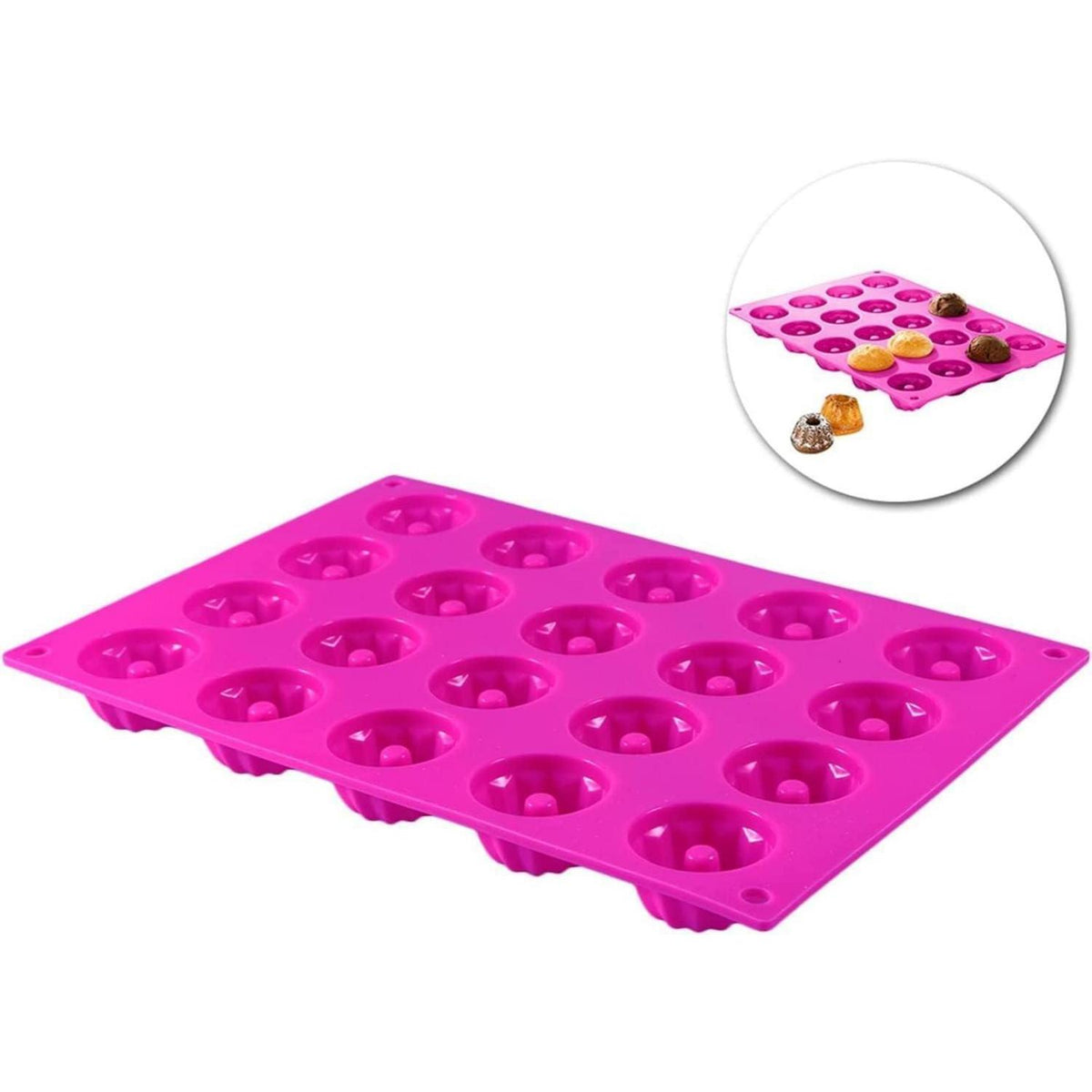 Silikon Gugelhupfform Mini – 20er Set für Kuchen & Desserts