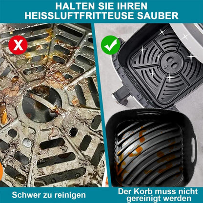 Silikonform für Heißluftfritteuse – 2er Set, 21cm