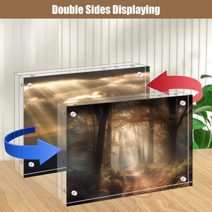 Magnetischer Bilderrahmen aus Acryl 13x18 cm 4er Pack robuste, klare Rahmen