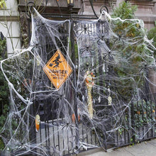 Halloween Deko Set Spinnennetze & Künstliche Spinnen für Innen und